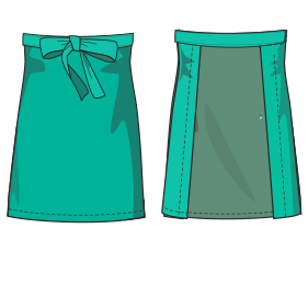 Patron ropa, Fashion sewing pattern, molde confeccion, patronesymoldes.com Ladies apron 9557 UNIFORMS One-Piece